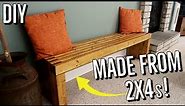 How to Build a 2x4 Wooden Bench for CHEAP