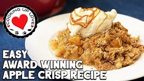 Easy Apple Crisp Recipe | How To Make Apple Crisp Topping With Brown Sugar Oats