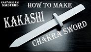 How to make a young Kakashi chakra sword out of paper. (Easy Origami - Masters)