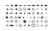 Arrow icon. Mega set of vector arrow