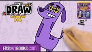 How To Draw A Robot Dog 🤖 Step-by-Step Drawing Tutorial | FirstArtBooks.com