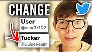 How To Change Twitter Username and Name (Change @ Name) - Mobile + Computer