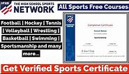 Sports and Games Free Certification | Free Certificate | Swimming | Football | Basketball