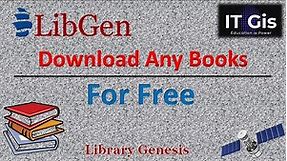 Download Any Books for Free in Pdf || Download Books || LibGen || Library Genesis || ITGIS