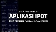 Cara Analisis Fundamental Saham di Ipot - Belajar Saham Indopremier Sekuritas - Saham ICBP