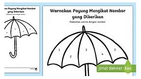 Aktiviti Mewarna Payung Ikut Nombor
