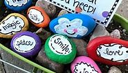 Painted Kindness Rocks Ideas Craft with Free Printable - Laura Kelly's