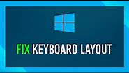 How to: Change keyboard layout | Windows 10 Guide