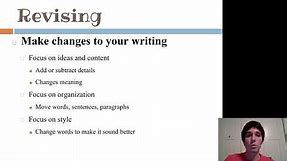 Revising Writing Process