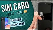 Samsung Galaxy A05s - How to insert a SIM card • 📲 • 📶 • ✅ • | Tutorial