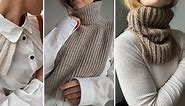 8 patrons tricot pour se fabriquer un col « cache-cou » amovible