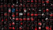 Windows 10 HUD Apocalypse Icon pack red