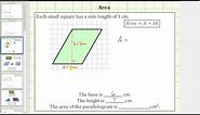 Determine the Area of a Parallelogram on a Grid