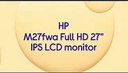 HP M27fwa Full HD 27" IPS LCD Monitor - White - Product Overview