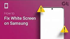 How to Fix White Screen on Samsung | White Screen Glitch on Samsung?