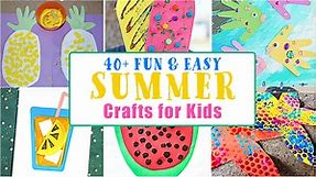 60  Fun & Easy Summer Crafts for Toddlers & Preschoolers - Happy Toddler Playtime