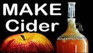 Beginner Hard Cider Recipe - Alcohol from Apple Juice