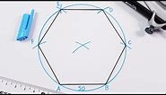 How to draw a hexagon.