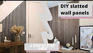 DIY slatted MDF acoustic wall panels - how to fit them step by step