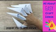 How to make a paper claws nail | Nursery Craft Ideas | Paper Craft Easy | Origami claws easy
