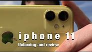 Yellow iPhone 11 unboxing 💛