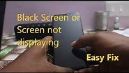 How to fix black screen problem in Android/ Non removable battery/ Black screen/ Solution!!!!