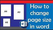 How to change page size in word: Change paper size - Word for Windows & Mac A3/A4/A5/Legal/B4/B5