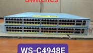 ✅Cisco Catalyst Switch WS-C4948E Catalyst 4948E. Ⓜ️ ប្រភេទ Core Switches ជាមួយ 4x10G uplink Ⓜ️ 48xPort 10/100/1000 downlink ports Ⓜ️ 4x10G SFP uplink ports Ⓜ️ CPU 1 GHz Ⓜ️ RAM Memory 1G Ⓜ️ Authentication Method : RADIUS, Secure Shell (SSH), Secure Shell v.2 (SSH2), TACACS Ⓜ️ Nominal Voltage : AC 120/230 V ❤ Telegram: https://t.me/routers_switches #dellserver #router #Switch #C9300 #huaweiswitch #Dell #switchcisco #CISCO | Routers & Switches Supplies