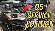 Audi Q5 Service Position Tips and Tricks | NO SPECIAL TOOLS!
