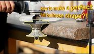 How to make a perfect full bullnose shape countertop edge by using a diamond hand profile router bit