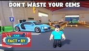 Car Factory Tycoon Beginner Tips and Tricks Roblox