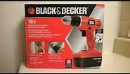 Black and Decker 18V Cordless Power Drill Unbox Review