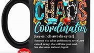 PREZZY Personalized Chaos Coordinator Definition Mugs Office Cup Funny Manager Boss Director Gifts Coworkers Ceramic Coffee Mug Tea Drinking Cup Black 11oz 15oz Christmas Birthday Anniversary