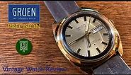 Vintage 1960's Gruen "Precision" 17-Jewel Mechanical Watch - Review (Uhrwerke FE 140-2)