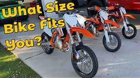What’s the Difference - KTM 50sx, 65sx, 85sx Dirt Bikes for Kids