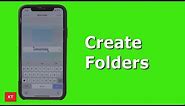 How to create folders in iPhone | Add folders to iPhone