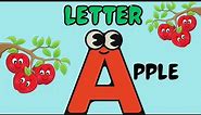 A For Apple | Letter A words | Learn The Alphabet | Kids Vocabulary