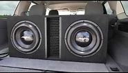 Skar Audio 5,000 Watt EVL-2X12D4 Dual 12-inch Loaded Subwoofer Enclosure Demo!!