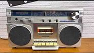 Fully restored vintage Toshiba RT-100s boombox