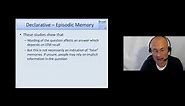 Cognitive Psychology - Lecture 05 - Long Term Memory (LTM) - Part 3 (Episodic & Prospective Memory)