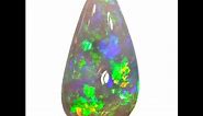 Green Orange Flash Australian Semi Black Opal / Dark Opal Stone 4.36 ct XX906
