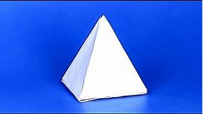 How To Make A Paper 3D Pyramid // Easy 3D Figures Tutorial