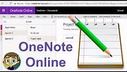 Beginner's Guide to Microsoft OneNote Online