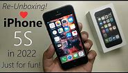 Re-Unboxing | iPhone 5S | 2022 | Just for fun! |