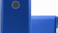 Cadorabo Case Compatible with Sony Xperia XZ2 Compact in Metallic Blue - Shockproof and Scratch Resistant TPU Silicone Cover - Ultra Slim Protective Gel Shell Bumper Back Skin