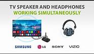 How to Get Your TV Speakers and Headphones Working at the Same Time - Solutions for ANY TV