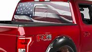 SEC10 F-150 Perforated Real Flag Rear Window Decal T530423 (97-24 F-150) - Free Shipping