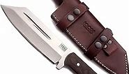 GCS Handmade MicartaHandle D2 Tool Steel fixed blade Hunting Knife with leather sheath Full tang blade designed for Hunting & EDC GCS 320