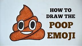 How to Draw the Poop Emoji - For Beginners
