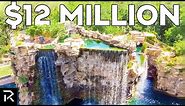 This $12 Million Dollar Waterfall Mansion Has Secret Underwater Tunnels